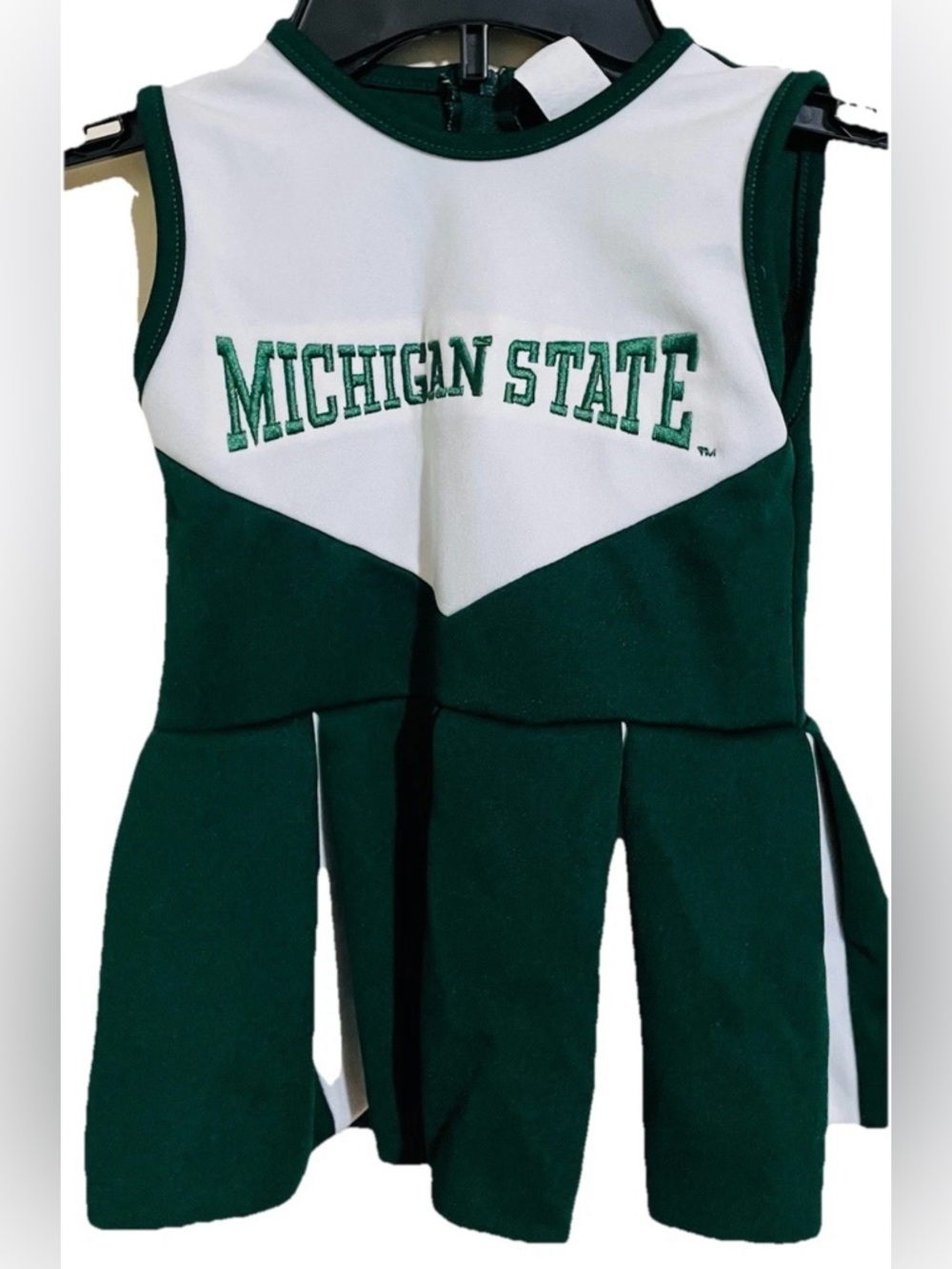 little king girls spartans cheerleading outfit , cute size 2T green white
